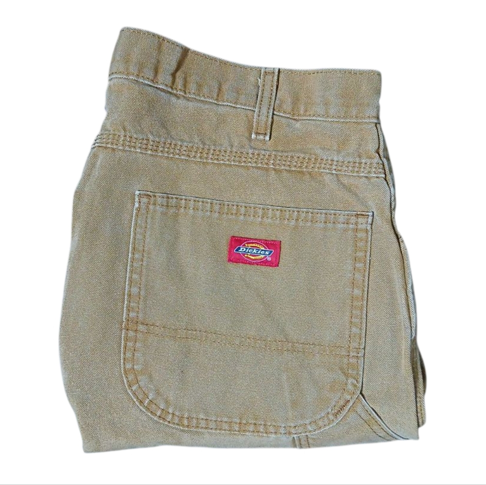 VINTAGE Dickies Men Pants 36x34 Brown Carpenter Canvas Pockets Y2K 2013